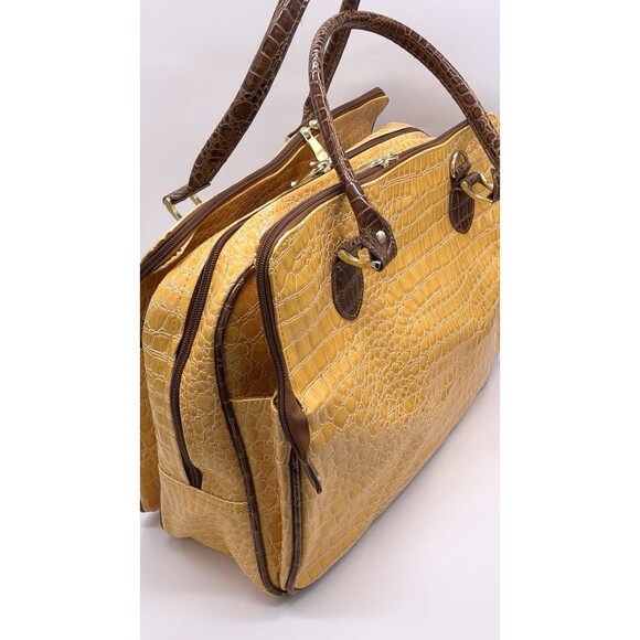 Samantha Brown Croco-Embossed Weekender - Picture 7 of 16